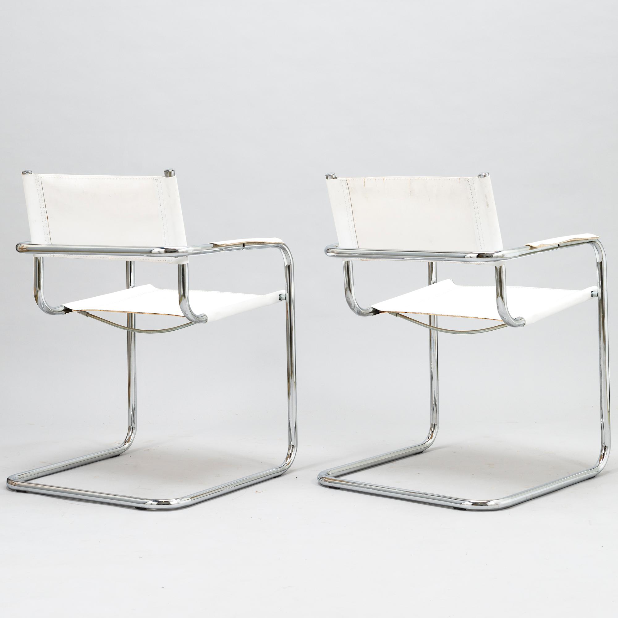 Four Italian armchairs from second half of the 20th century.