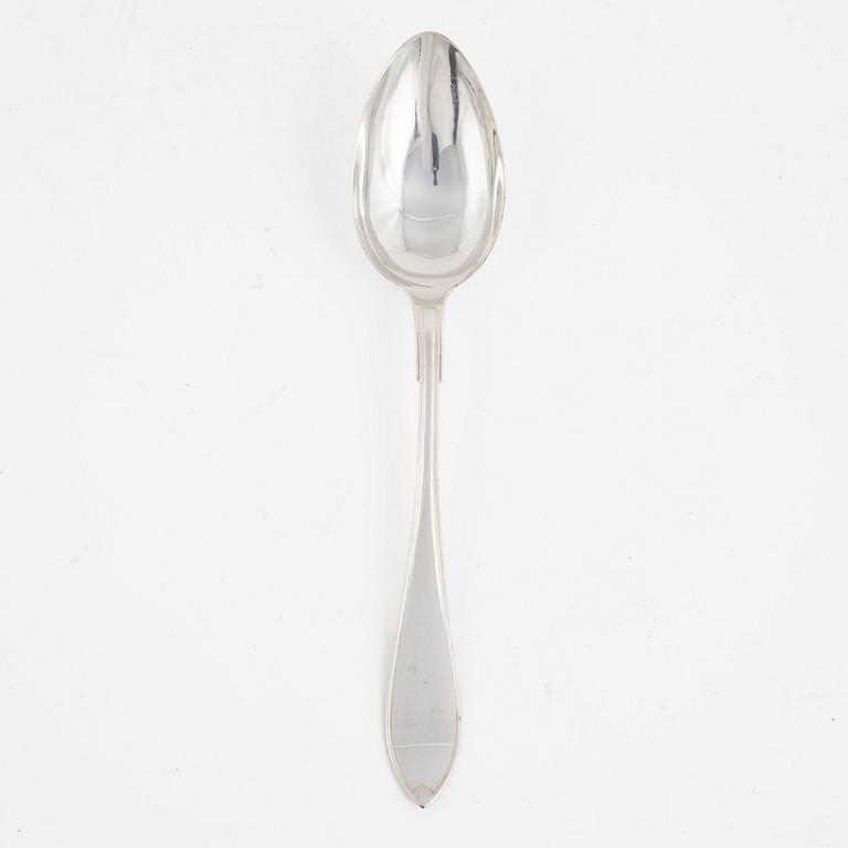 Twelve Swedish Silver Spoons, mark of GAB, Stockholm 1922.