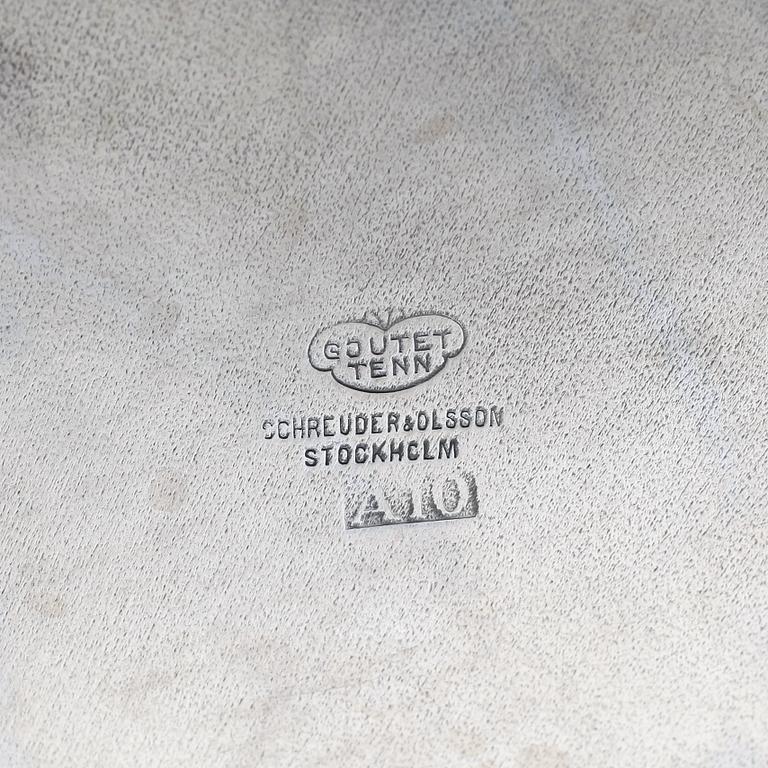 KUVERTTALLRIKAR/FAT, 12 st (11+1), tenn, Oslo Metall, Norge, 1970-tal.