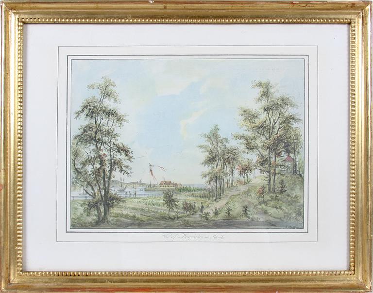 GRAFIK, 8 delar, efter Elias Martin. 1900-tal.
