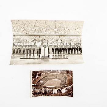 En samling Olympiad memorabilia.