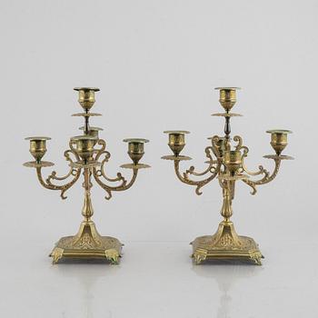 Candelabra, a pair, late 19th Century.