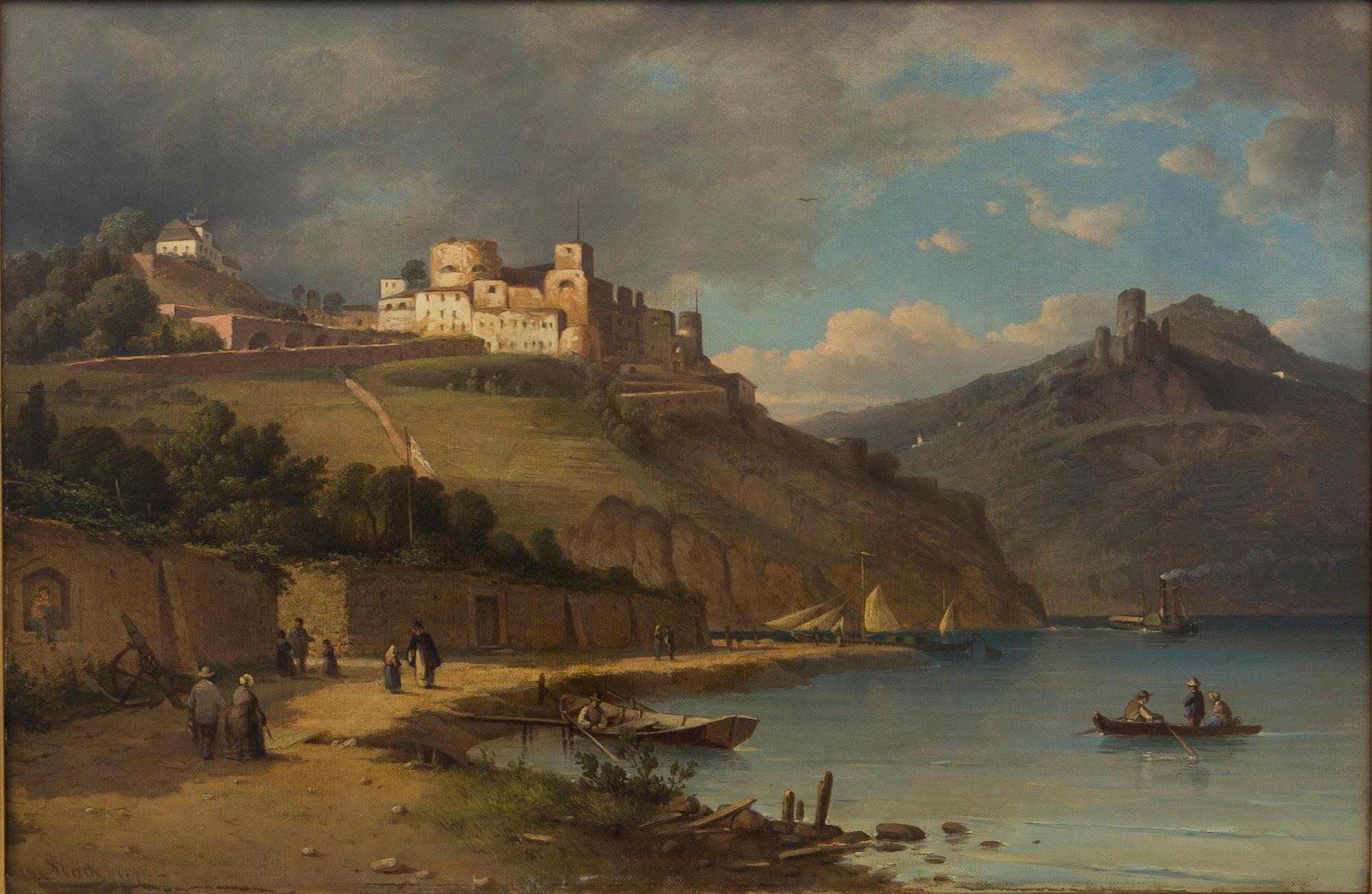 JOSEPH MAGNUS STÄCK, oil on canvas, signed and dated 1867.