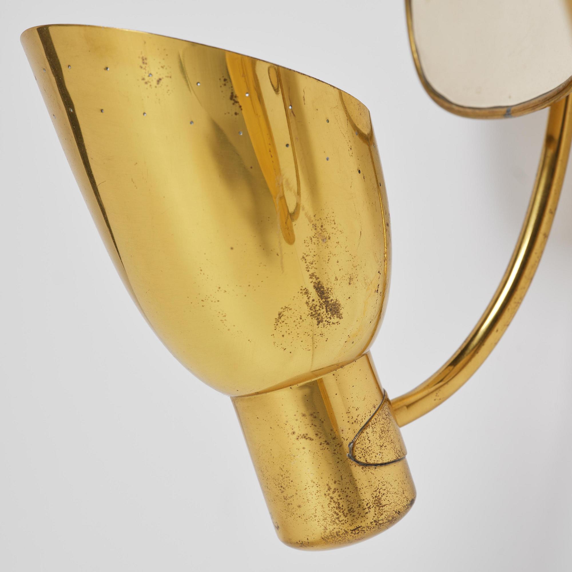 Carl-Axel Acking, a pair of wall lamps model 5029, Bröderna Malmströms Metallvarufabrik, Malmö, 1950s.