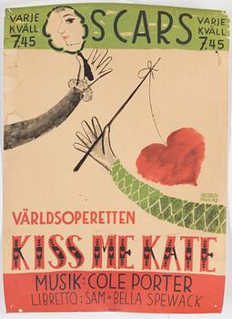 OLLE OLSSON-HAGALUND, posters/utställningsaffisher, 8 st.