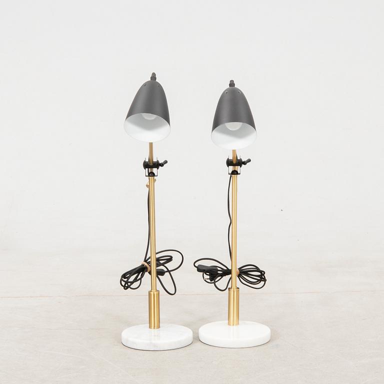 A pair of Rydéns modern manufactured table lamps.