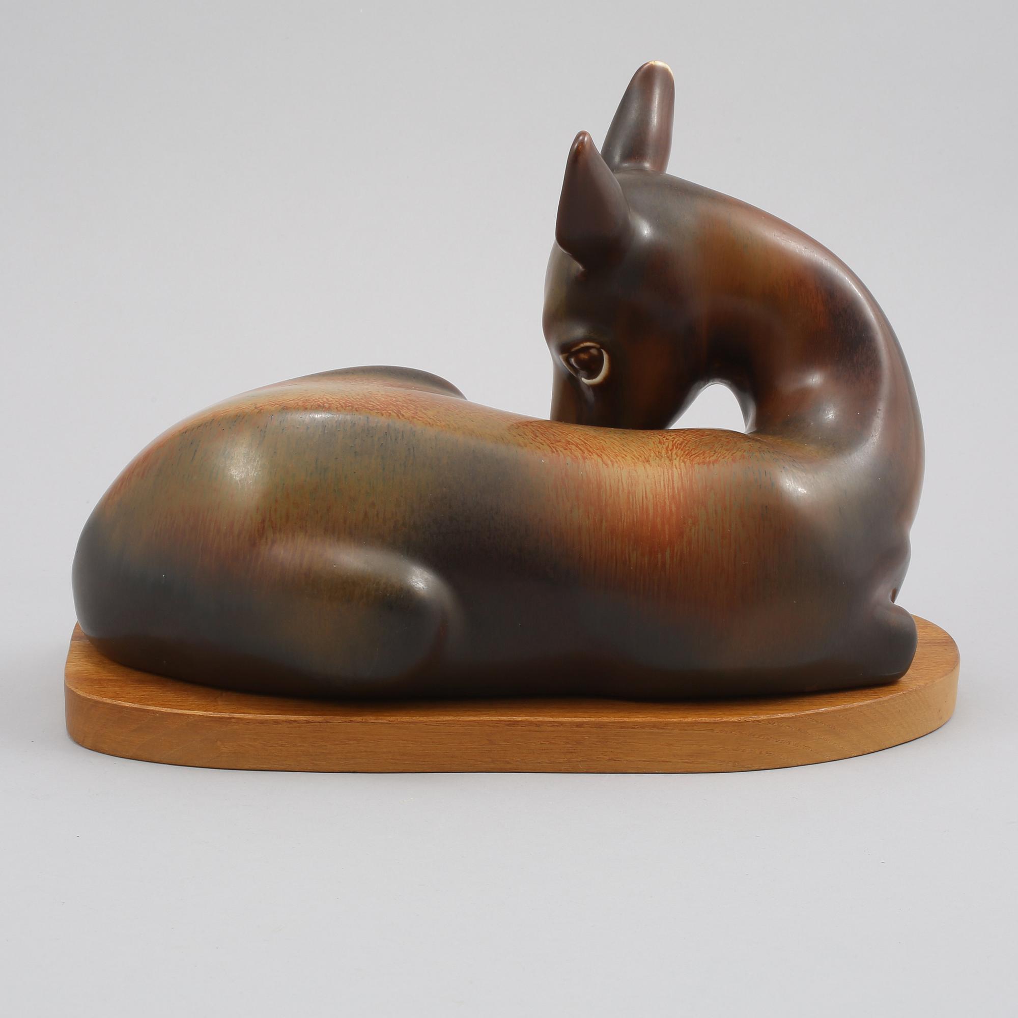 FIGUR, stengods, Gunnar Nylund, Rörstrand, 1900-tal.