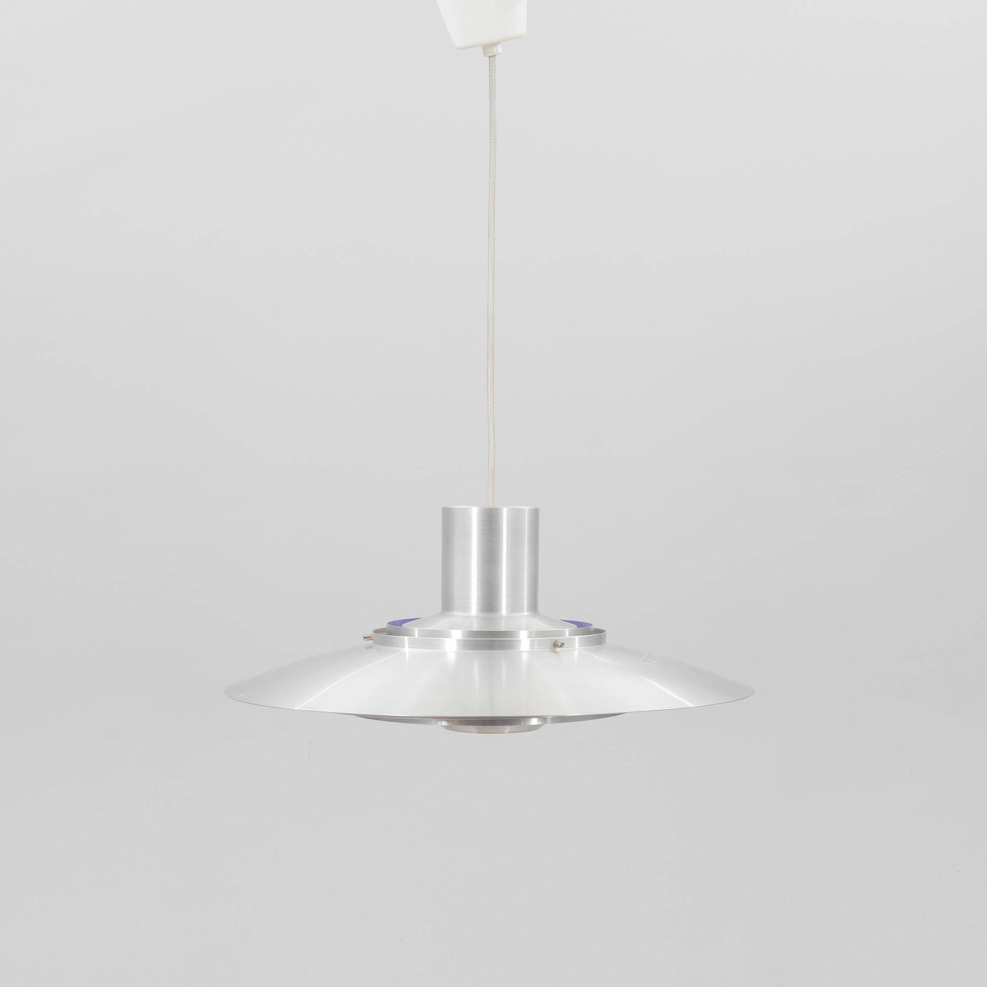 Jørgen Kastholm & Preben Juhl Fabricius, taklampa,"P376 KF1" Danmark, formgiven 1963 för Nordisk Solar.