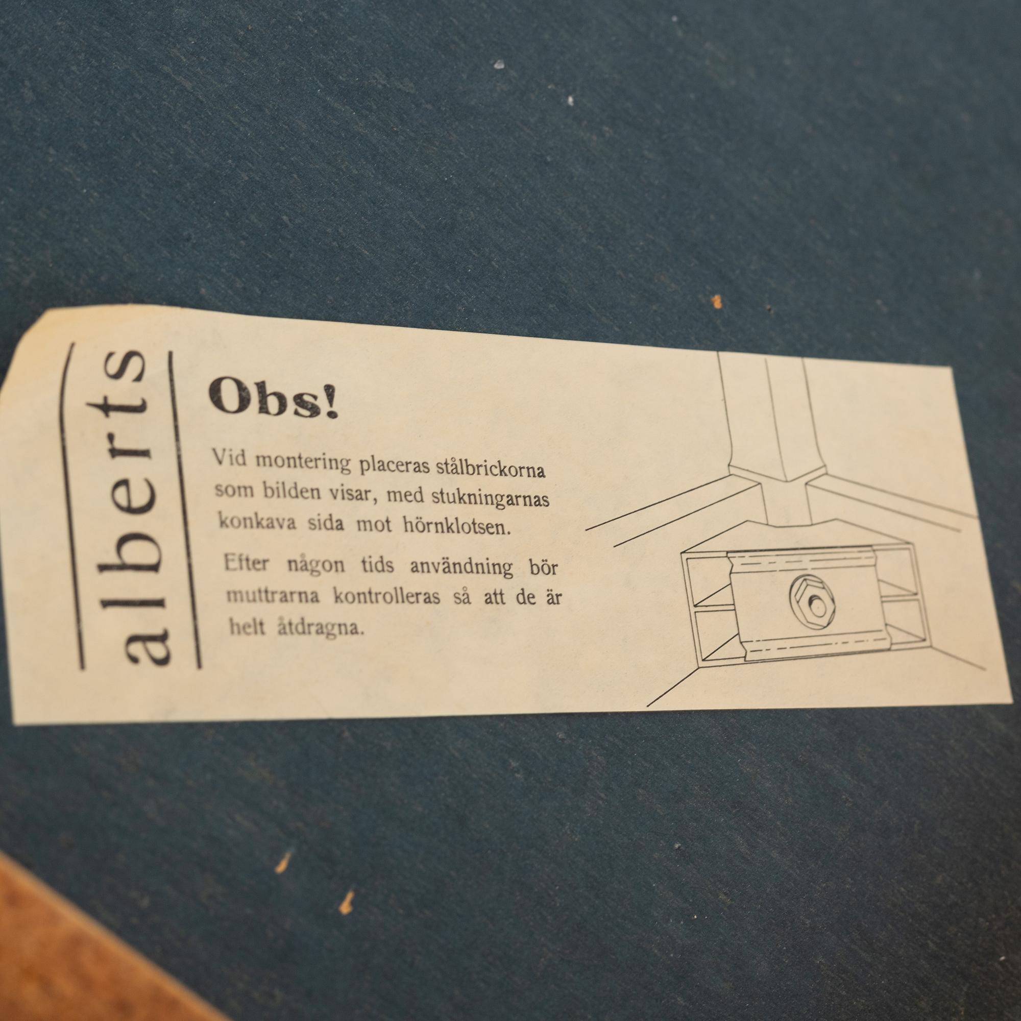 Sidobord, ett par, Alberts, Tibro, 1970-tal.