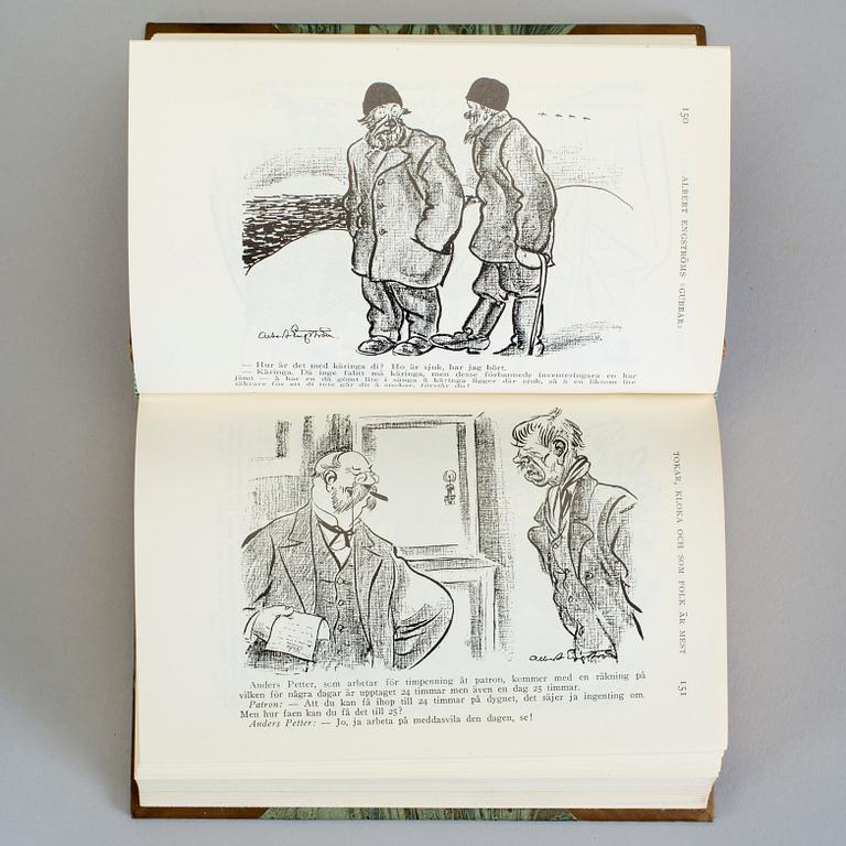 ALBERT ENGSTRÖM, 11 vol, bla Samlade berättelser av Albert Engström, Stockholm 1924-27.