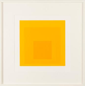 JOSEF ALBERS, väriserigrafia, signeerattu ja päivätty '70, numeroitu 17/125.
