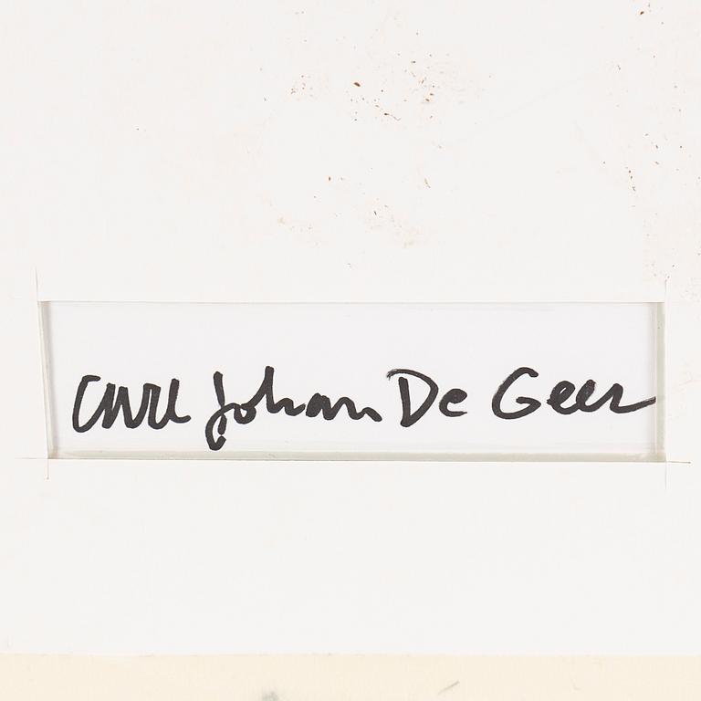 CARL JOHAN DE GEER, photograph signed on the back of the frame.