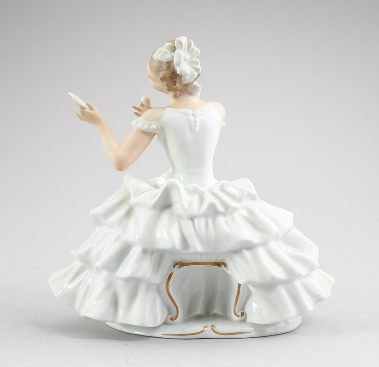 FIGUR, porslin, Wallendorf, 1900-talets mitt.