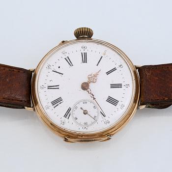 ARMBANDSUR, 14 k guld, 1900-talets första hälft.