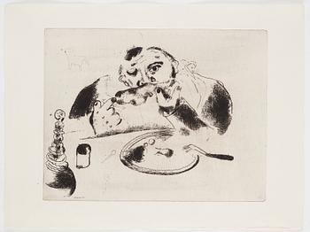 MARC CHAGALL, 71 st etsningar ur upplagan om 285 exemplar på Arches/MBM/J. Perrigot-papper, 1923-1948.
