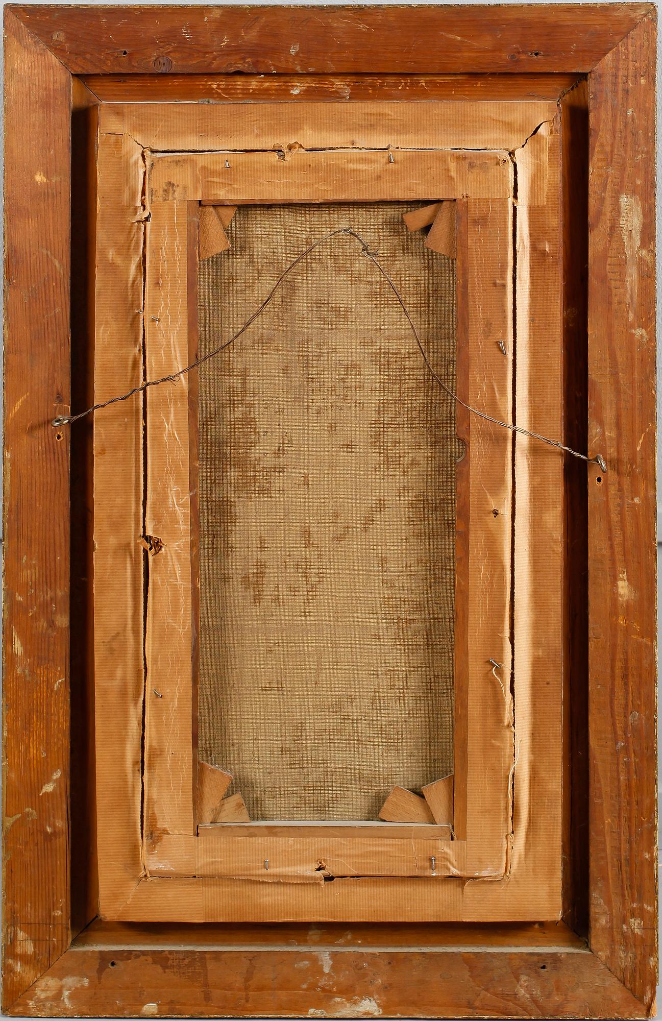 OKÄND KONSTNÄR, olja på duk, signerad B Romanelli, 1800-/1900-tal.