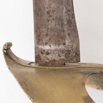 A Swedish Royal cavalry saber model 1842 from  Eskilstuna Jernmanufaktur, 19th century.