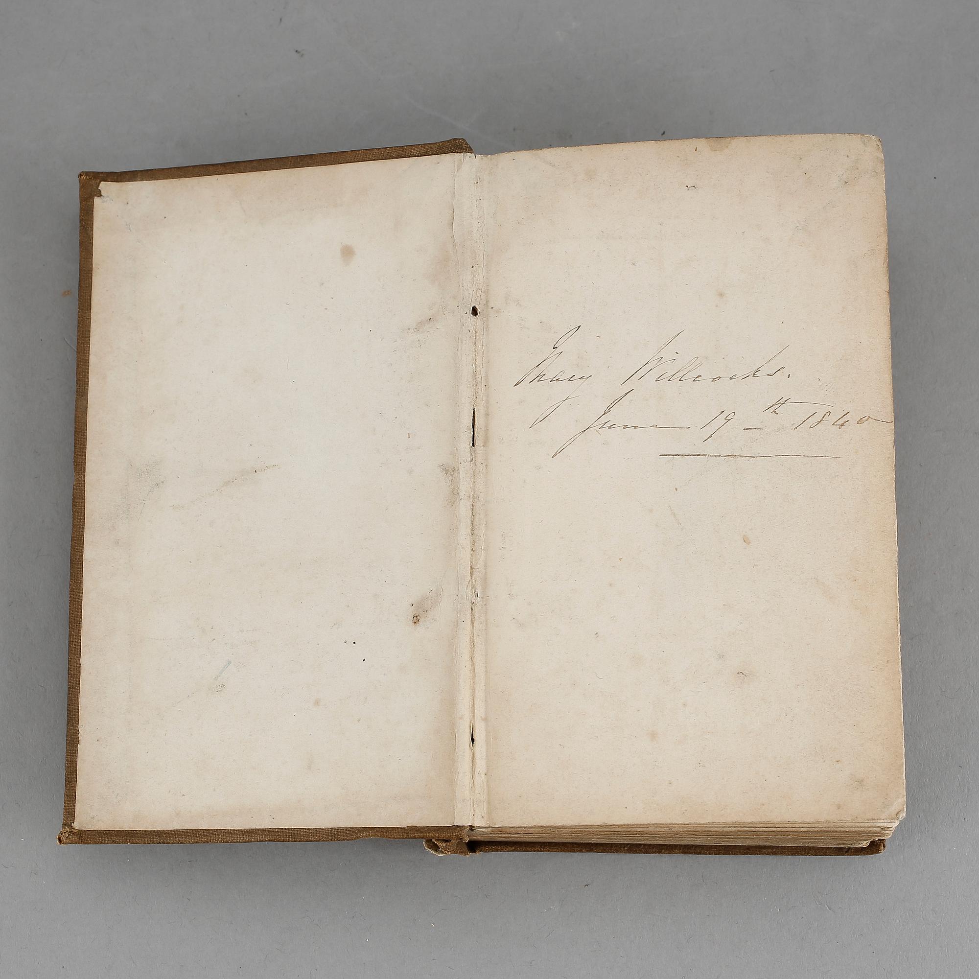 WILLCOCKS, Flora Poetica or Poetry on Flowers, London 1835.