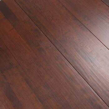 A hardwood dining table, bought at Newport, 21st century.