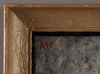 MOLLIE FAUSTMAN, olja på duk, sign M F.
