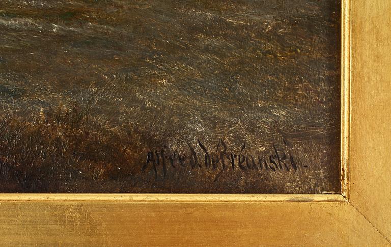 ALFRED DE BREANSKI, olja på duk, sign.