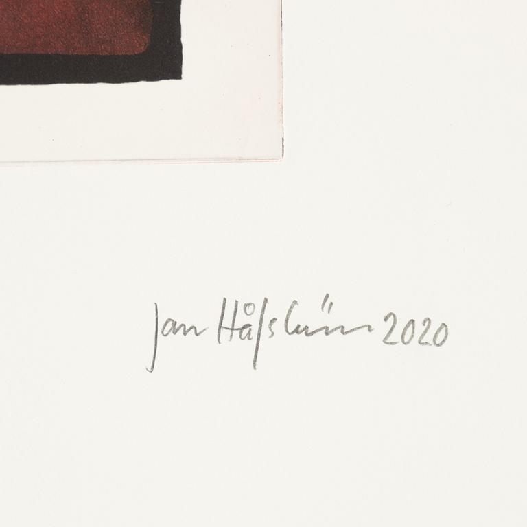 Jan Håfström, färgetsning, 2020, signerad 45/50.