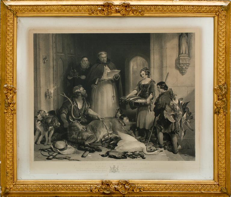 OKÄND KONSTNÄR, grafiskt tryck, England 1800-tal.