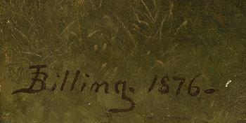 LARS THEODOR BILLING, olja på duk, signerad och daterad 1876.