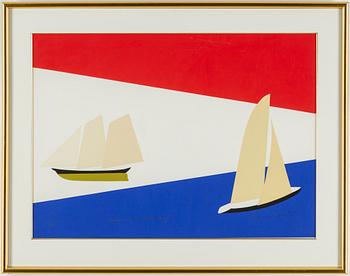 FRANCO COSTA, a lithograph in colors, signed and numbered 75/100.