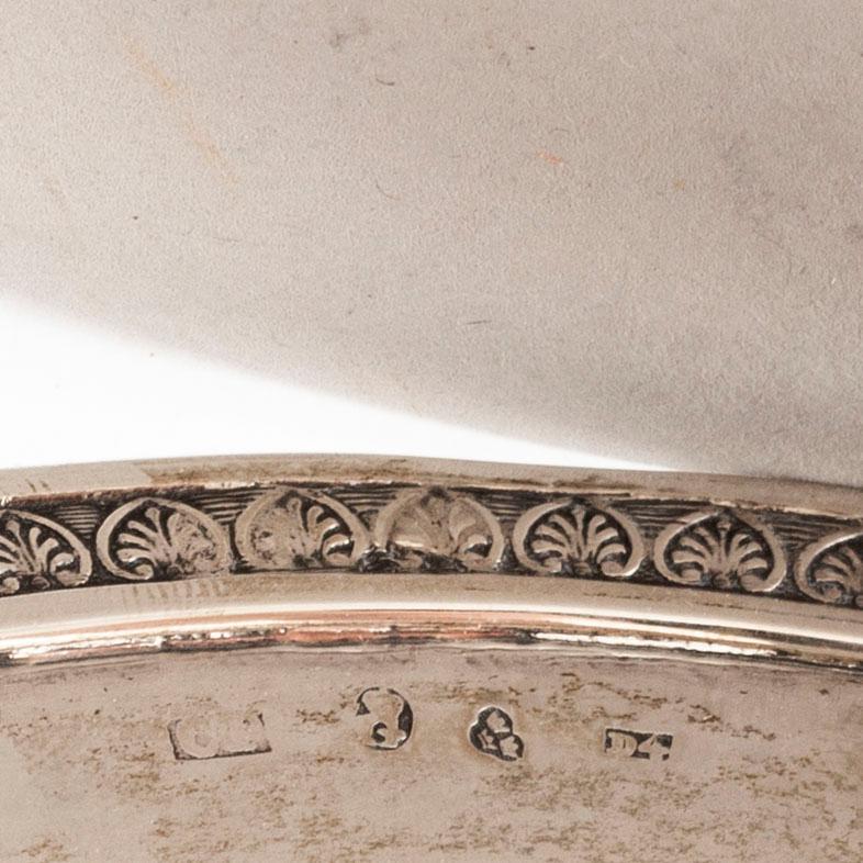 A parcel gilt silver bowl by Carl Tengsted Gothenburg 1834.