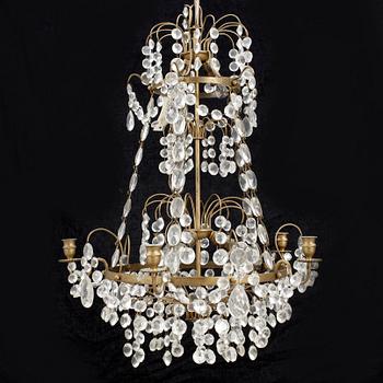 LJUSKRONA, gustaviansk stil, tidigt 1900-tal. Höjd ca 66 cm.