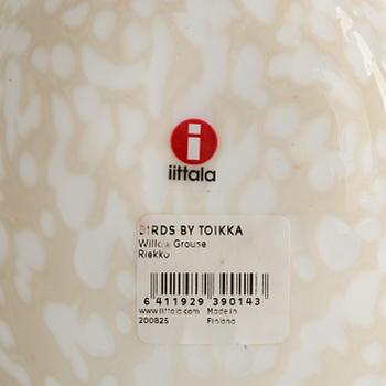 Oiva Toikka, A set of three glass birds, signed O. Toikka Iittala, Finland.