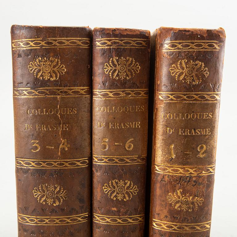 Erasmus av Rotterdam, böcker 6 delar i 3 band (3), Leiden 1720.