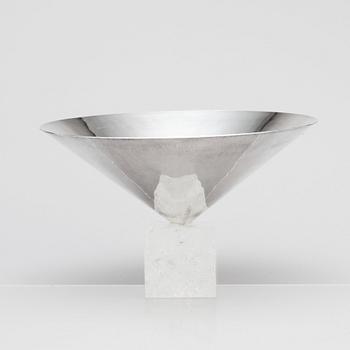 Wolfgang Gessl, a sterling silver and qvartz bowl, Ateljé Wolfgang Gessl, Stockholm 2009.