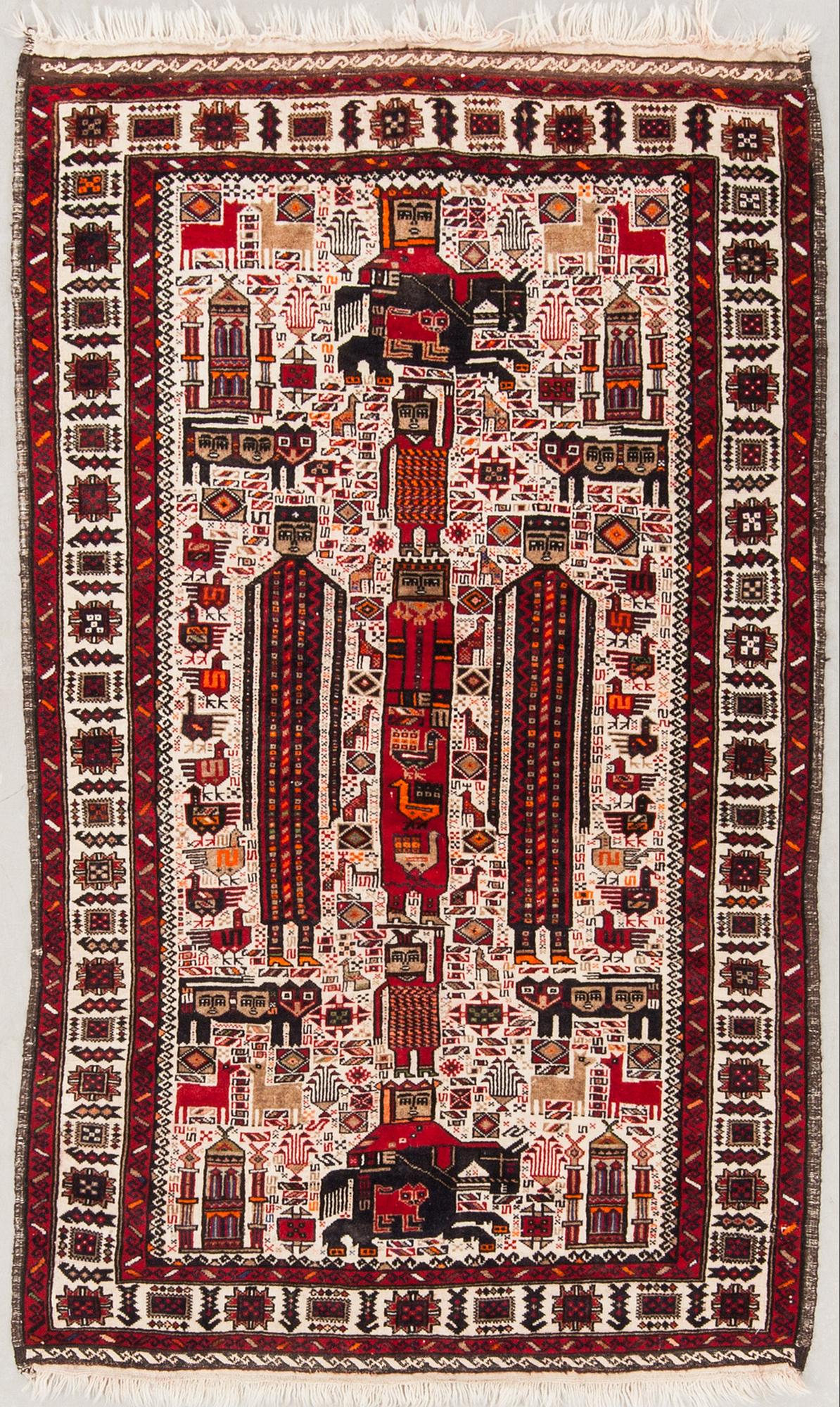 MATTA, orientalisk, figural, 1900-talets slut, ca 170 x 103 cm.