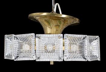 TAKPLAFOND, Carl Fagerlund, Orrefors, 1900-talets andra hälft. Höjd 15 cm.