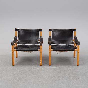 a pair of 'Sirocco' easy chairs, Arne Norell Möbel AB, Aneby, Sweden.