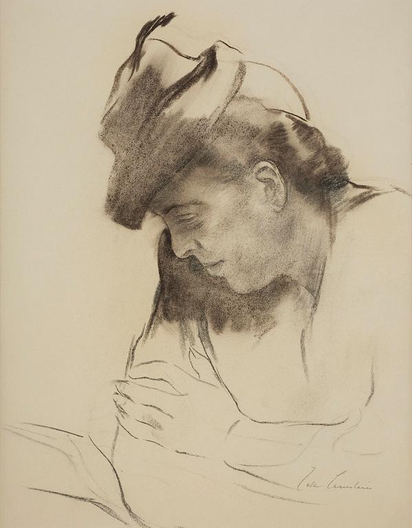 Lotte Laserstein, Translation: "Lady in profile".