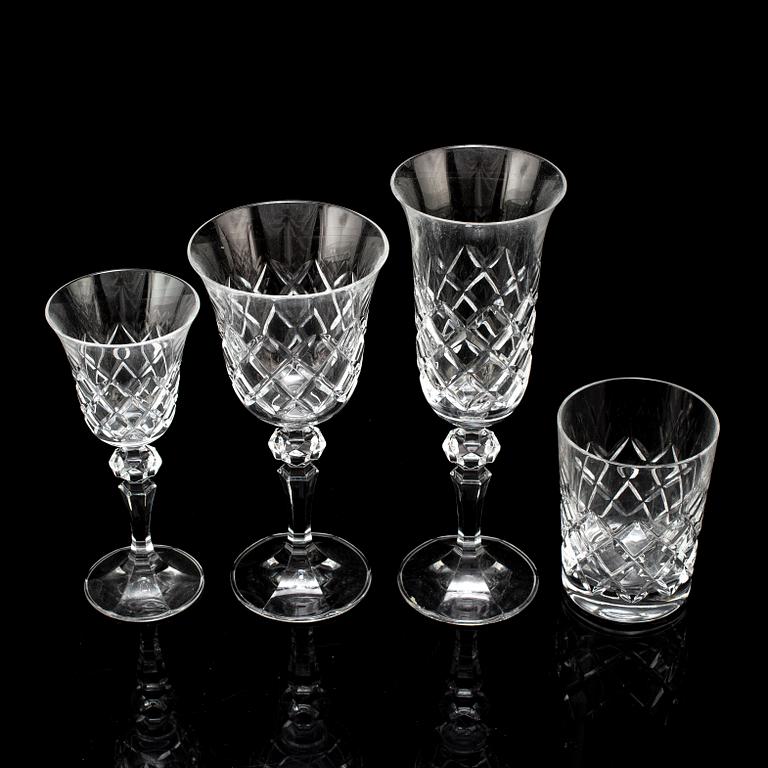 A 20th century glassware set, Böhmen (36 pieces).