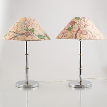 A pair of table lamps, Bergboms Scanlight, late 20th Century.