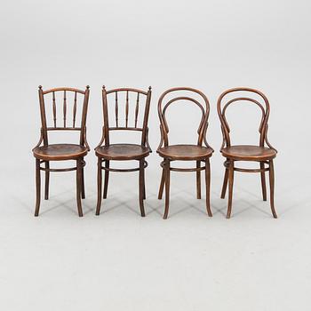 Stolar 4 st Thonet och Mundus, 1900-talets första hälft.