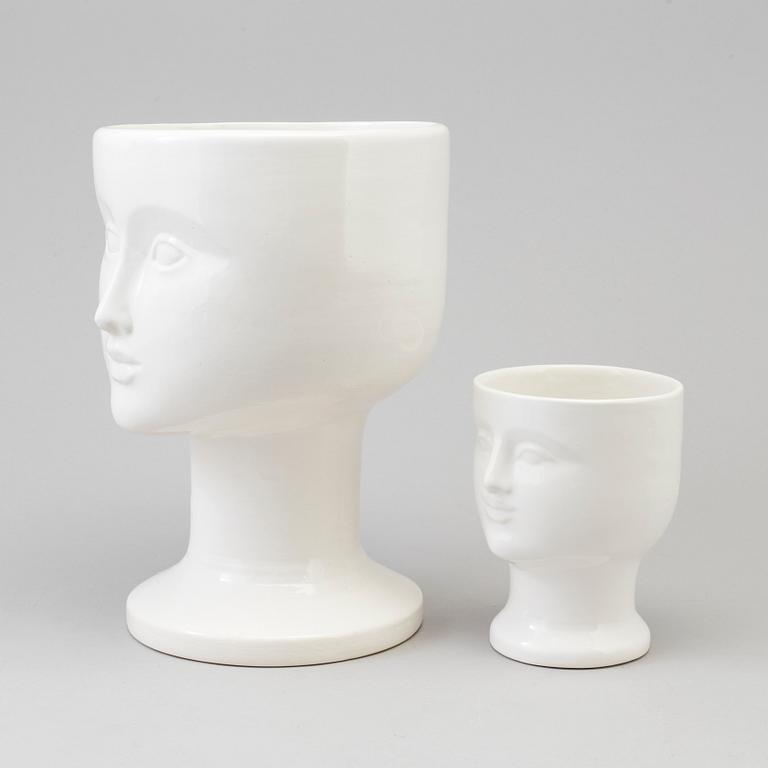 Two stoneware vases by Lisa Larson, Gustavsberg.