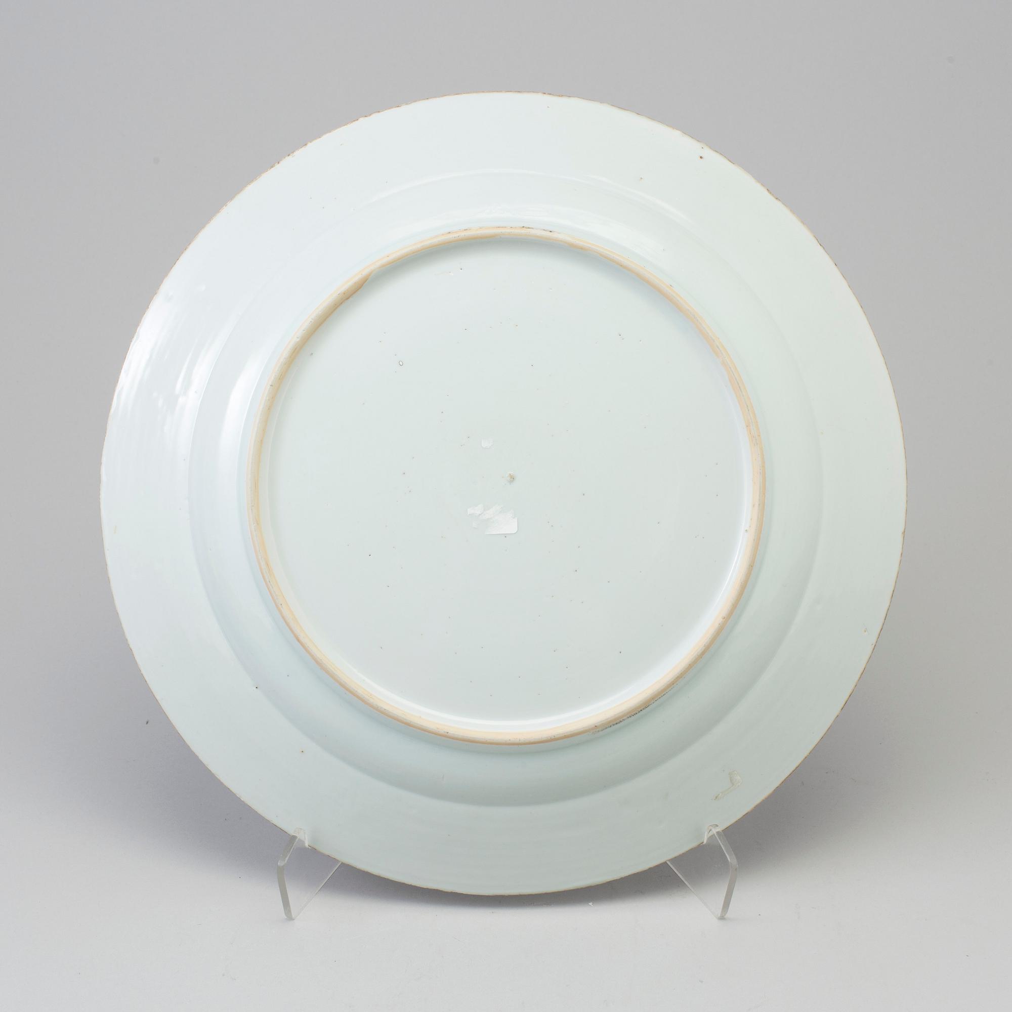 FAT, kompaniporslin. Qingdynastin, Qianlong (1736-95).