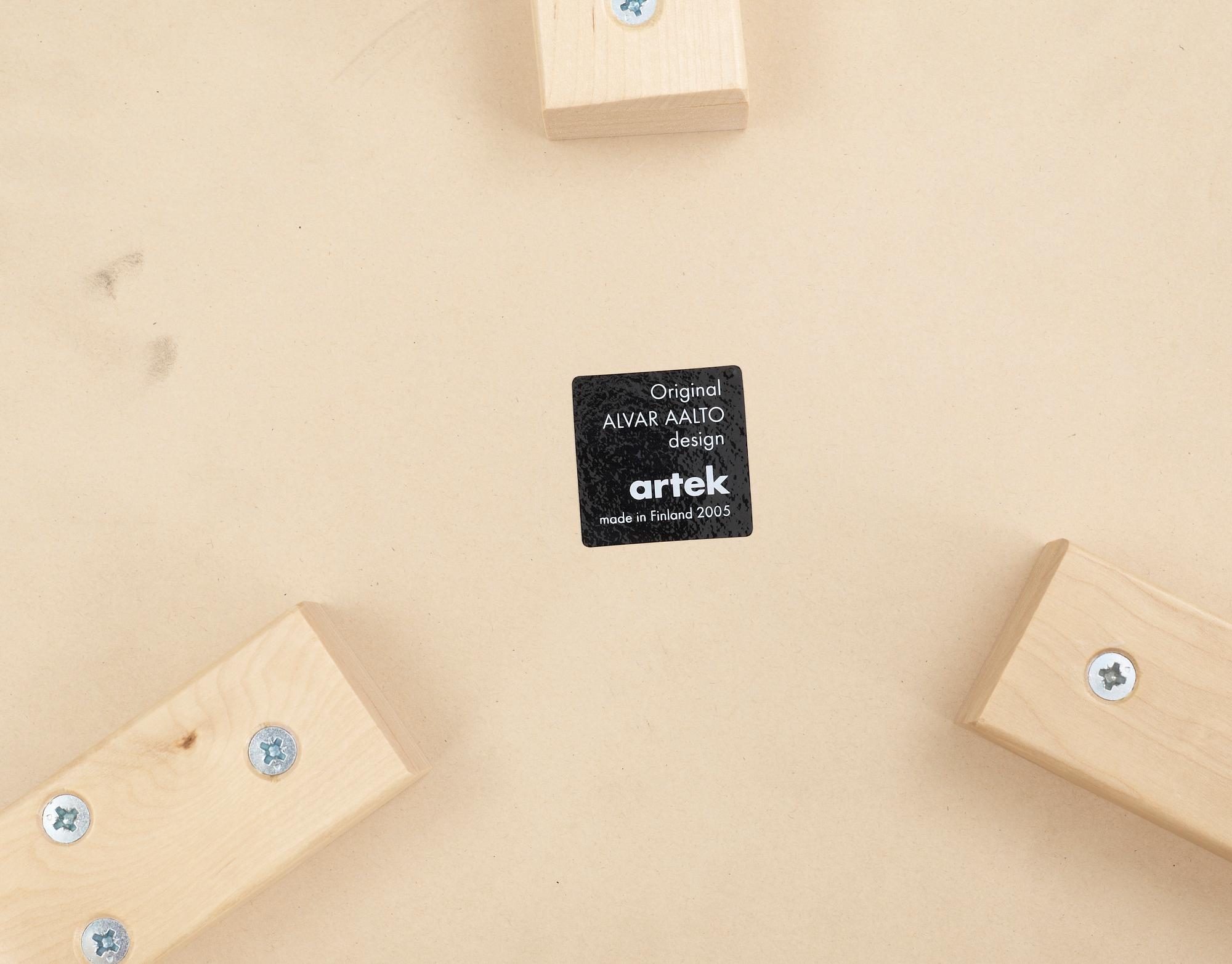 PALLAR, 3 st, Modell E 60, Alvar Aalto, Artek, formgiven 1932-33.