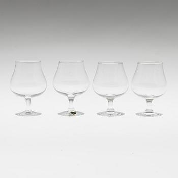 ORREFORS, konjakskupor, 16 st, glas, 1900-talets sista kvartal.