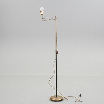 GOLVLAMPA, mässing, 1900-talets andra hälft.