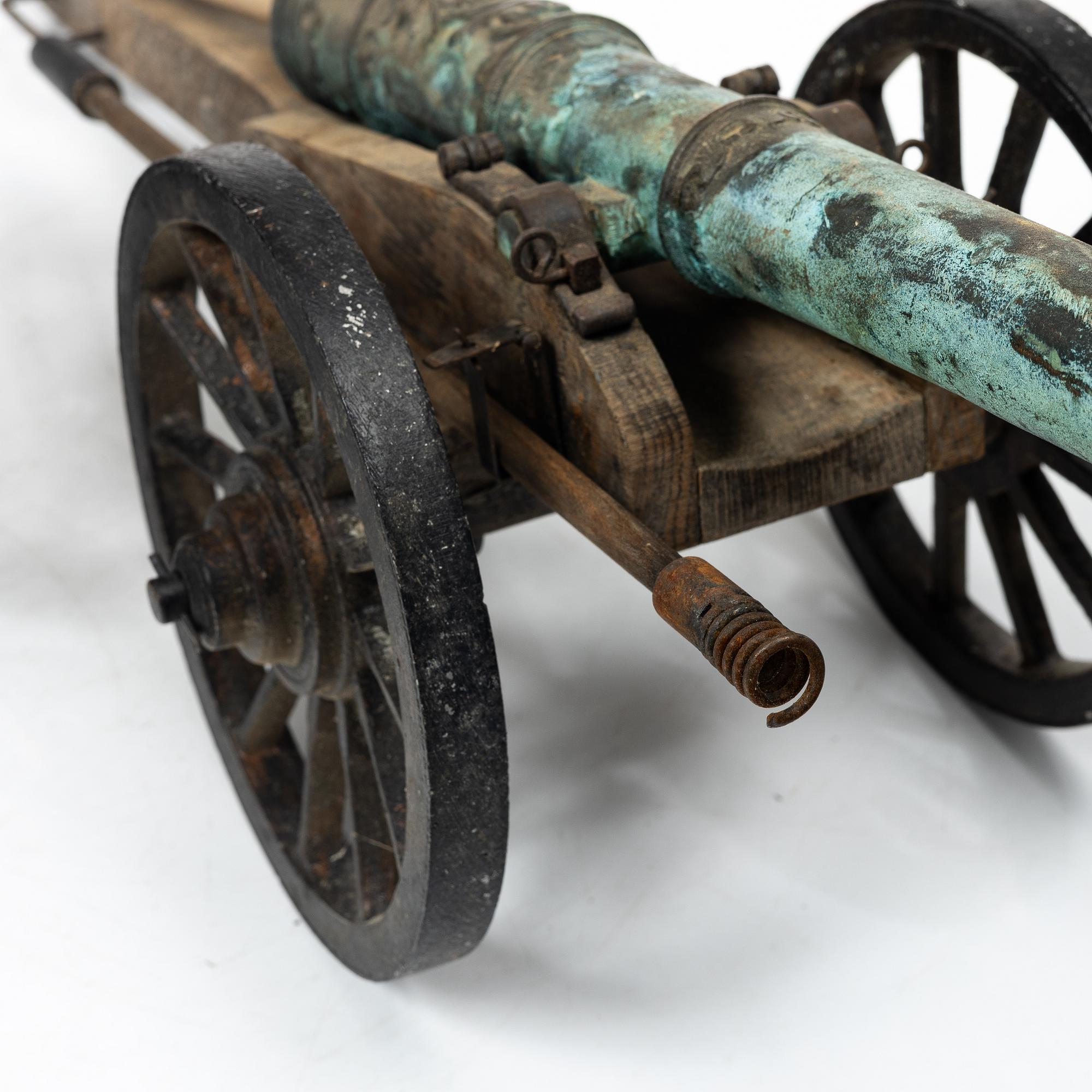 Modellkanoner ett par, 1900-tal.