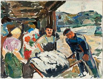 Albin Amelin, Fisherman.