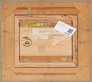 BIRGIT BROMS, olja på pannå, monogramsignerad.