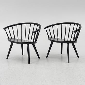 Yngve Ekström, chairs, a pair of 'Arka' chairs, Stolab.